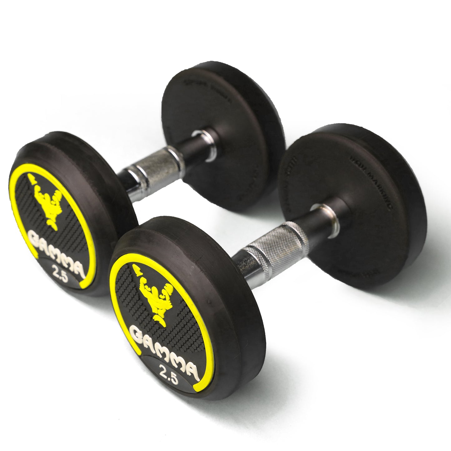 Gamma Premium Bouncer Dumbbell (Finest Rubber Coated Dumbbell)