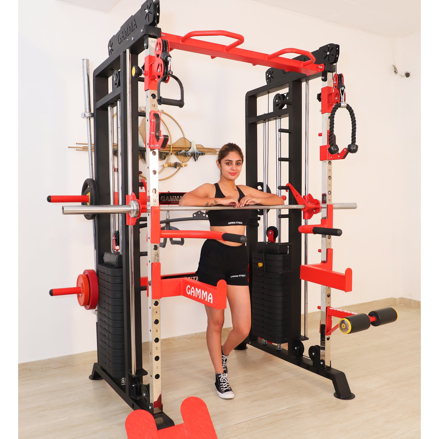 Multi Gym Functional Trainer with Smith Machine FTS-101 Pro for Home Gym or Commercial Gym