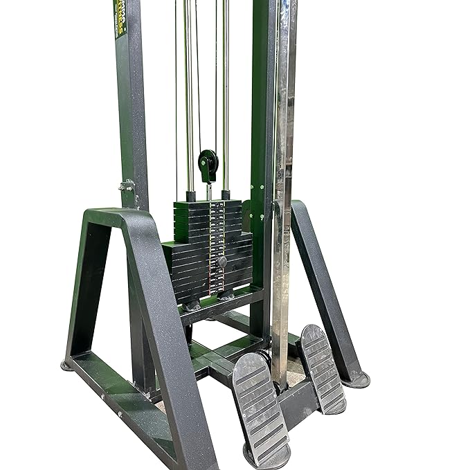 Gamma Fitness Multi Station Home Gym Setup for Cable Crossover, Lats Pull Down, Bicep, Tricep, Rowing, etc. GF-27 Pro