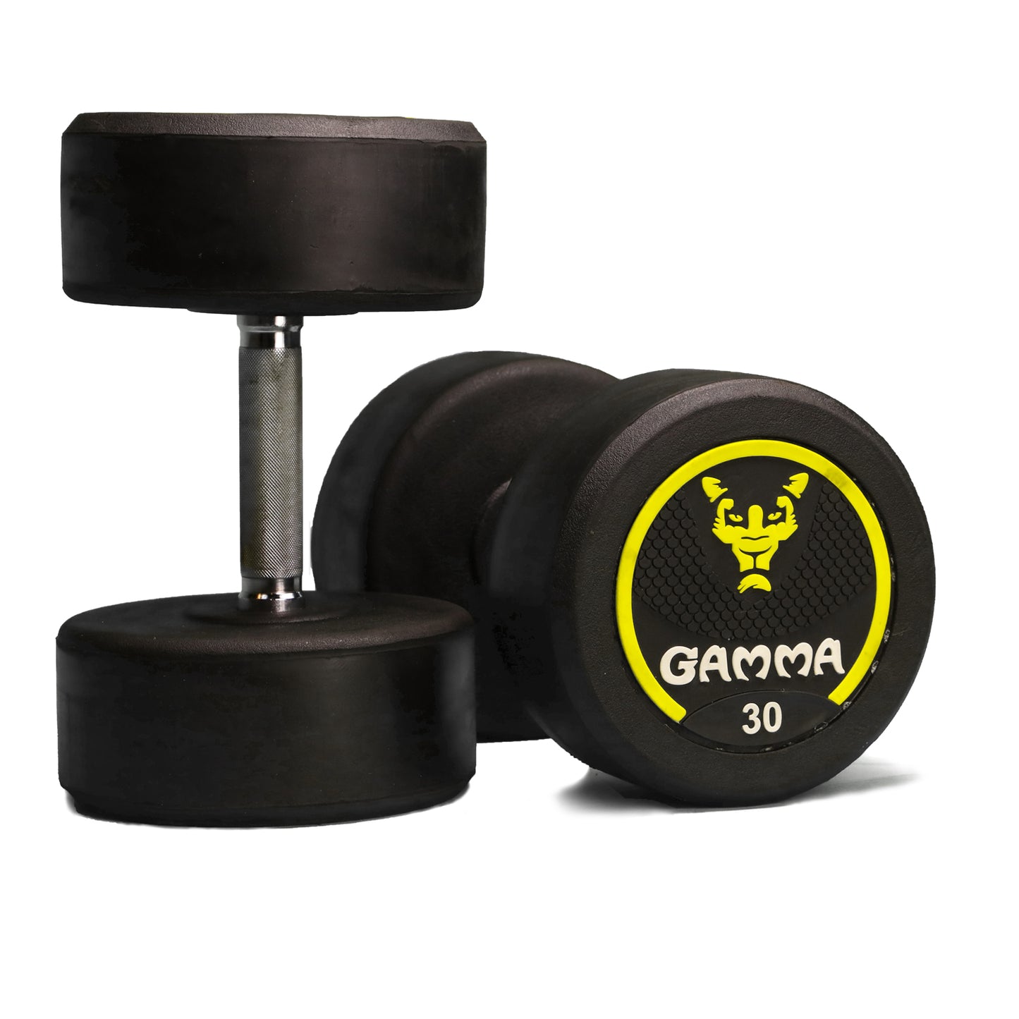 Gamma Premium Bouncer Dumbbell (Finest Rubber Coated Dumbbell)