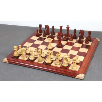3.8" Imperial Staunton Luxury Chess Set - Chess Pieces Only - Weighted Ebony Wood (4)