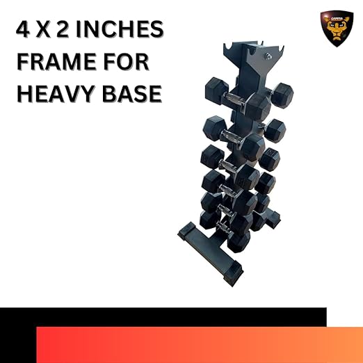 GAMMA FITNESS VERTICAL DUMBBELL RACK FOR ALL TYPES OF DUMBBELLS | DUMBBELL RACK FOR HOME GYM