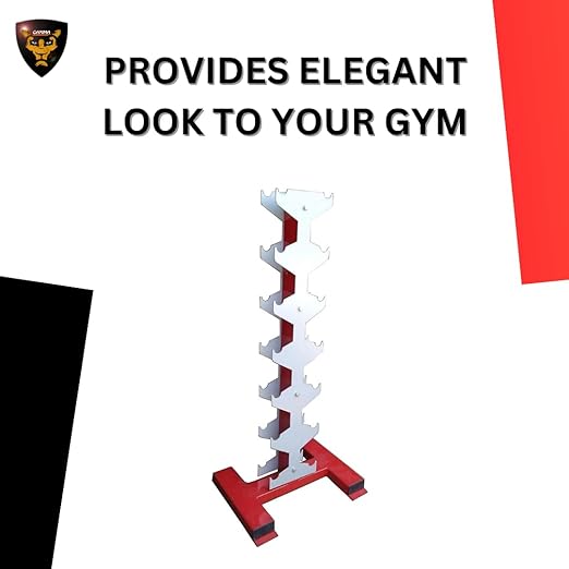 GAMMA FITNESS VERTICAL DUMBBELL RACK FOR ALL TYPES OF DUMBBELLS | DUMBBELL RACK FOR HOME GYM