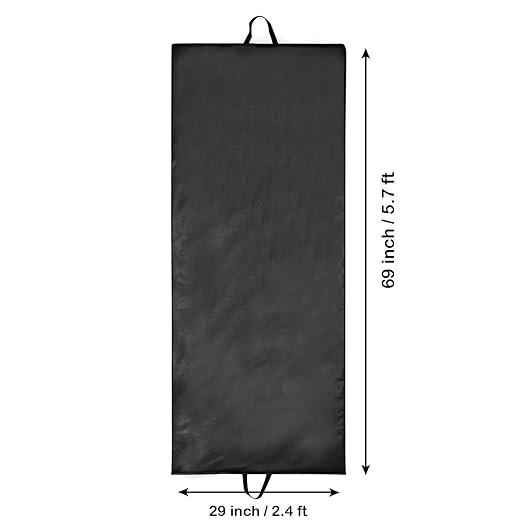 Gamma Fitness Leather Yoga Exercise Mat for Gym, Indoor & Outdoor | Foldable Yoga Mat | Traveling Mat | Yoga Mat with Carrying Strap |