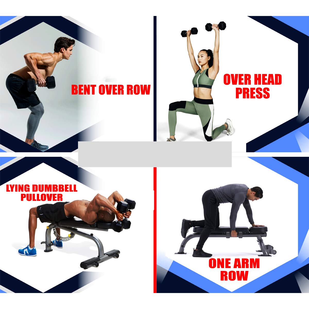 Hexagonal Dumbbells For Commercial Use (2.5Kg - 25 Kg)