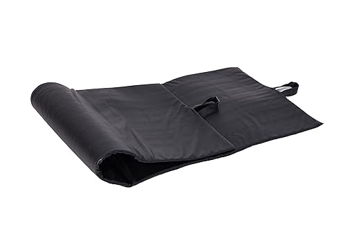 Gamma Fitness Leather Yoga Exercise Mat for Gym, Indoor & Outdoor | Foldable Yoga Mat | Traveling Mat | Yoga Mat with Carrying Strap |