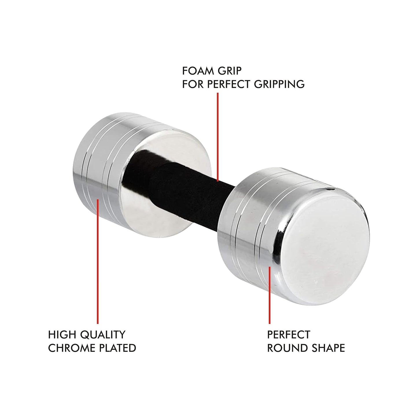 Steel Dumbbells (2 Kg - 70 Kg)