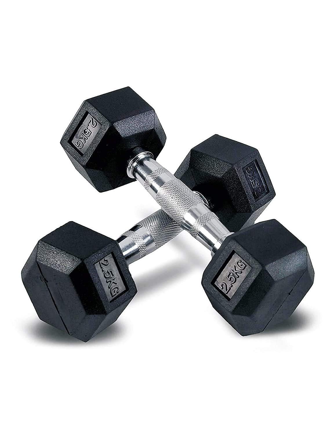 Hexagonal Dumbbells For Commercial Use (2.5Kg - 25 Kg)