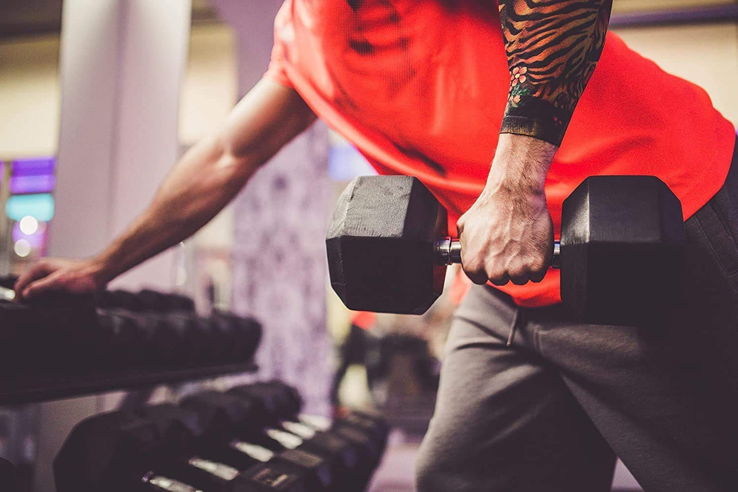 Hexagonal Dumbbells For Commercial Use (2.5Kg - 25 Kg)