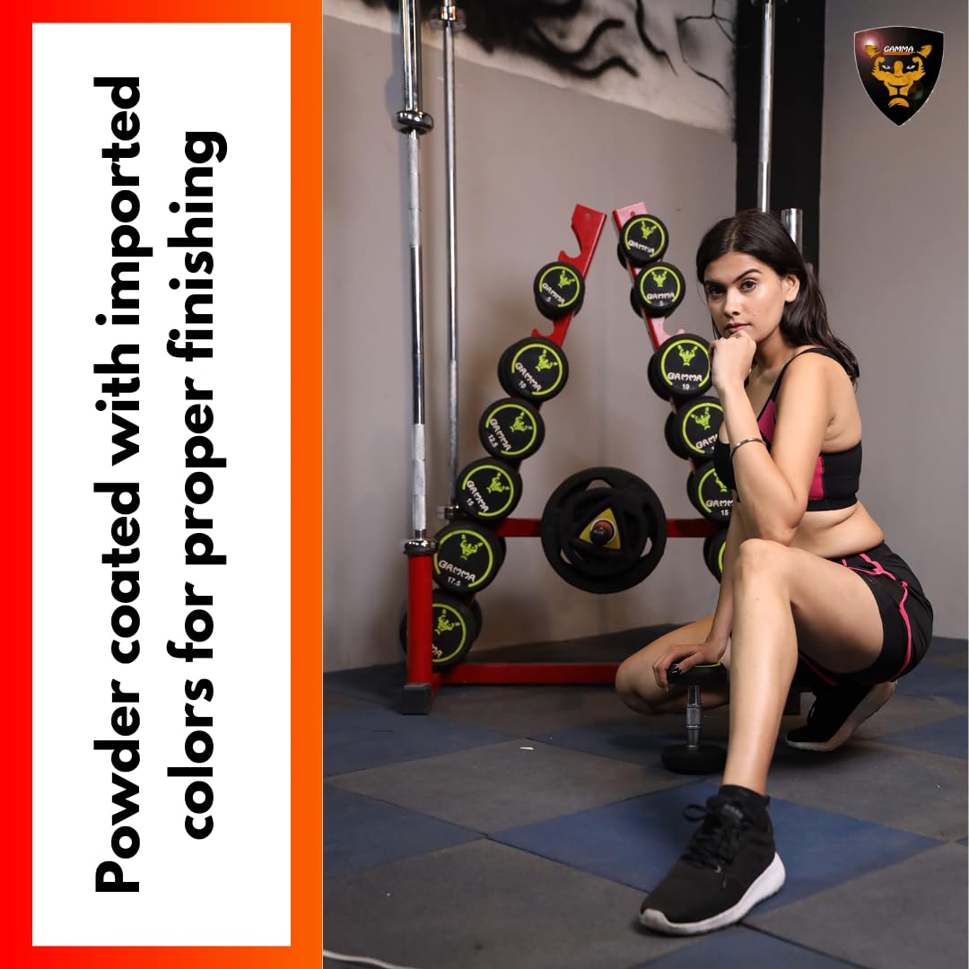 Gamma Fitness 3 in 1 Multi Dumbbell Rack, Weight Plate Rack & Gym Barbell Rack For Commercial & Home Gym Purpose | Multi Storage Gym Rack MR-888