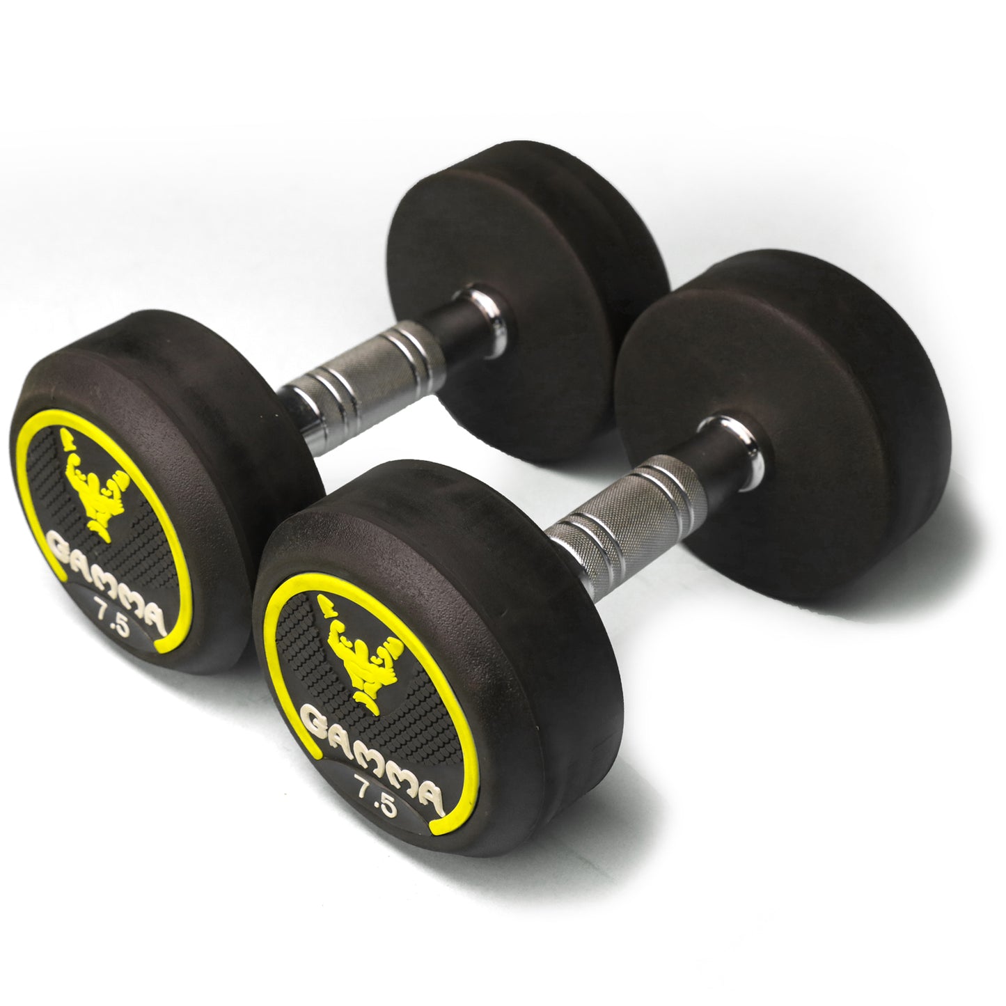 Gamma Premium Bouncer Dumbbell (Finest Rubber Coated Dumbbell)