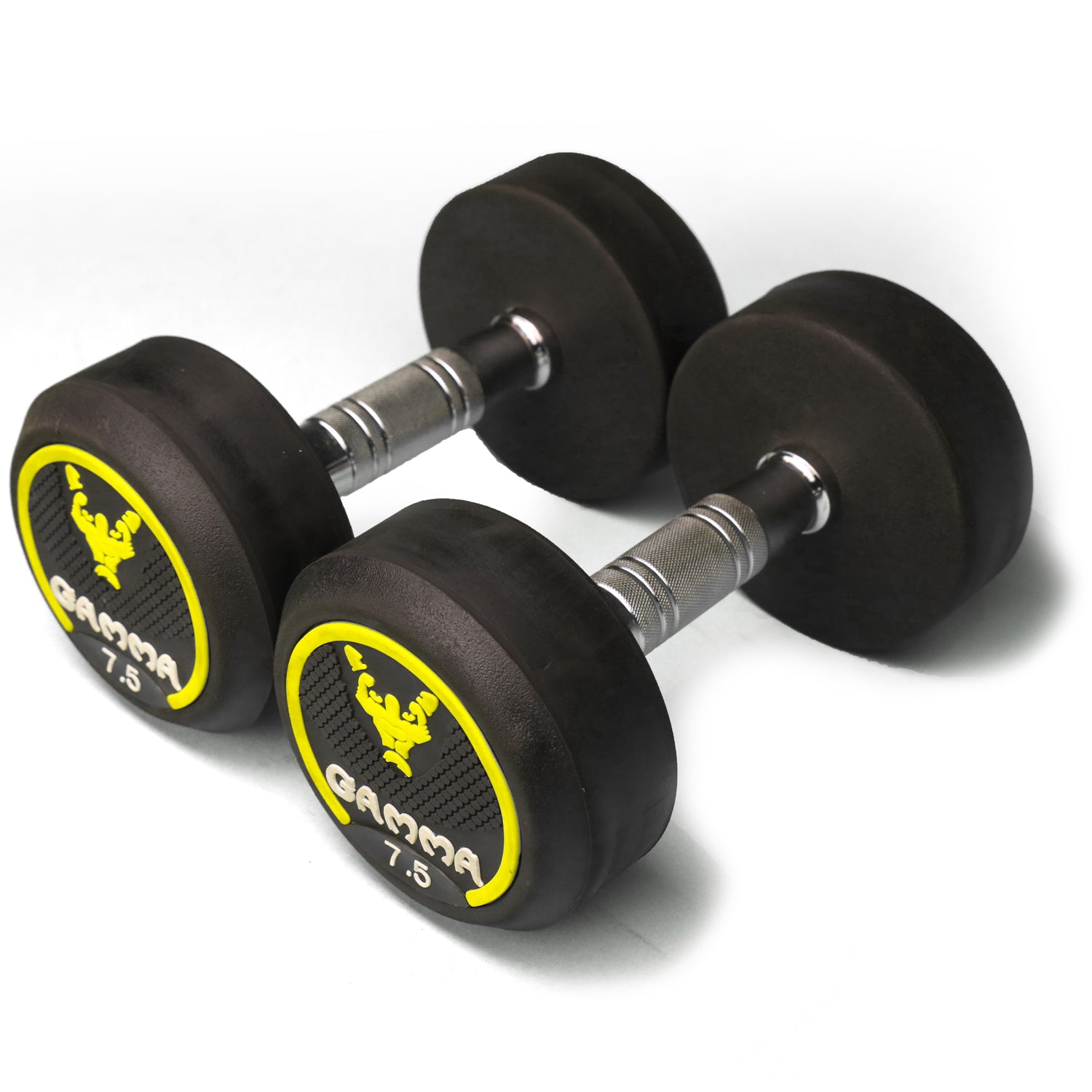 Gamma Premium Bouncer Dumbbell (Finest Rubber Coated Dumbbell)