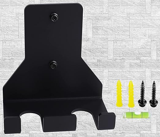 Gamma Fitness Vertical Barbell Storage Double Barbell Storage Holder Wall Mount Hanging Barbell Rack Display Rack Commercial or Home Gym Accessory WBR-901