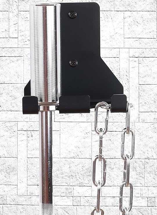 Gamma Fitness Vertical Barbell Storage Double Barbell Storage Holder Wall Mount Hanging Barbell Rack Display Rack Commercial or Home Gym Accessory WBR-901