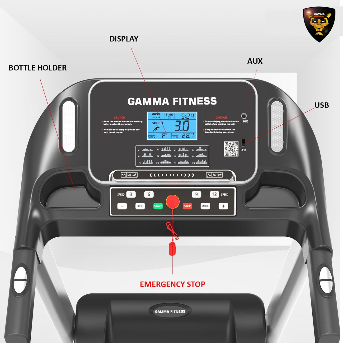 Gamma Fitness Domestic Treadmill | CTM 246