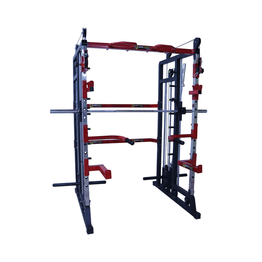 Gamma Fitness Functional Trainer with Smith Machine & Power Squat Rack FTS-786 For Commercial or Home Gym Setup