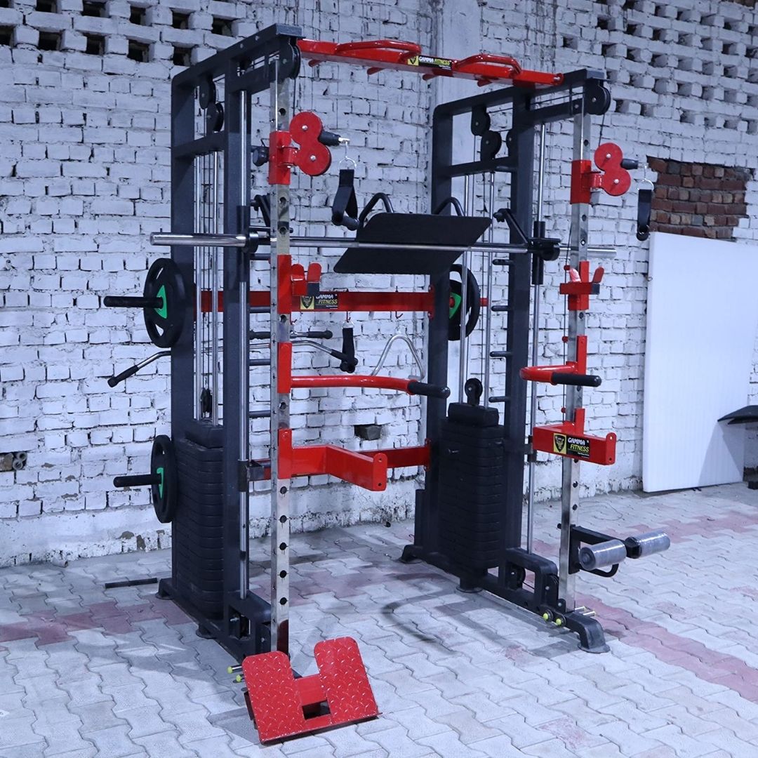 Gamma Fitness Functional Trainer With Smith Machine For Commercial Gym or Home Gym FTS-101 (Best Seller)