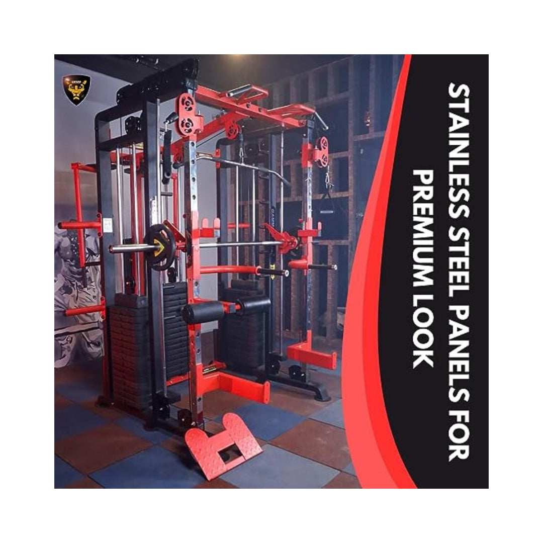 Gamma Fitness Functional Trainer With Smith Machine & Pec Fly Rear Delt For Commercial Gym or Home Gym FTS-306 (Best Seller)