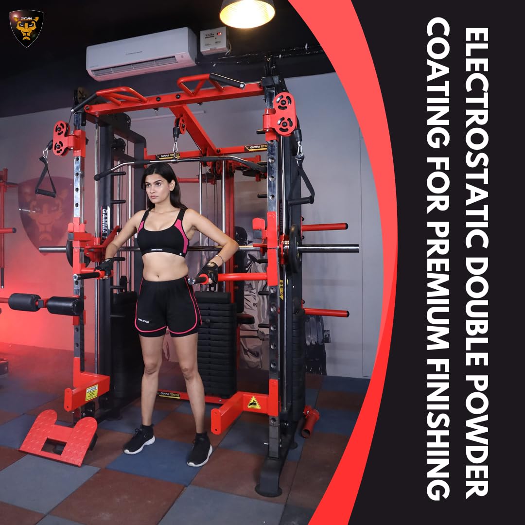Gamma Fitness Functional Trainer With Smith Machine & Pec Fly Rear Delt For Commercial Gym or Home Gym FTS-306 (Best Seller)