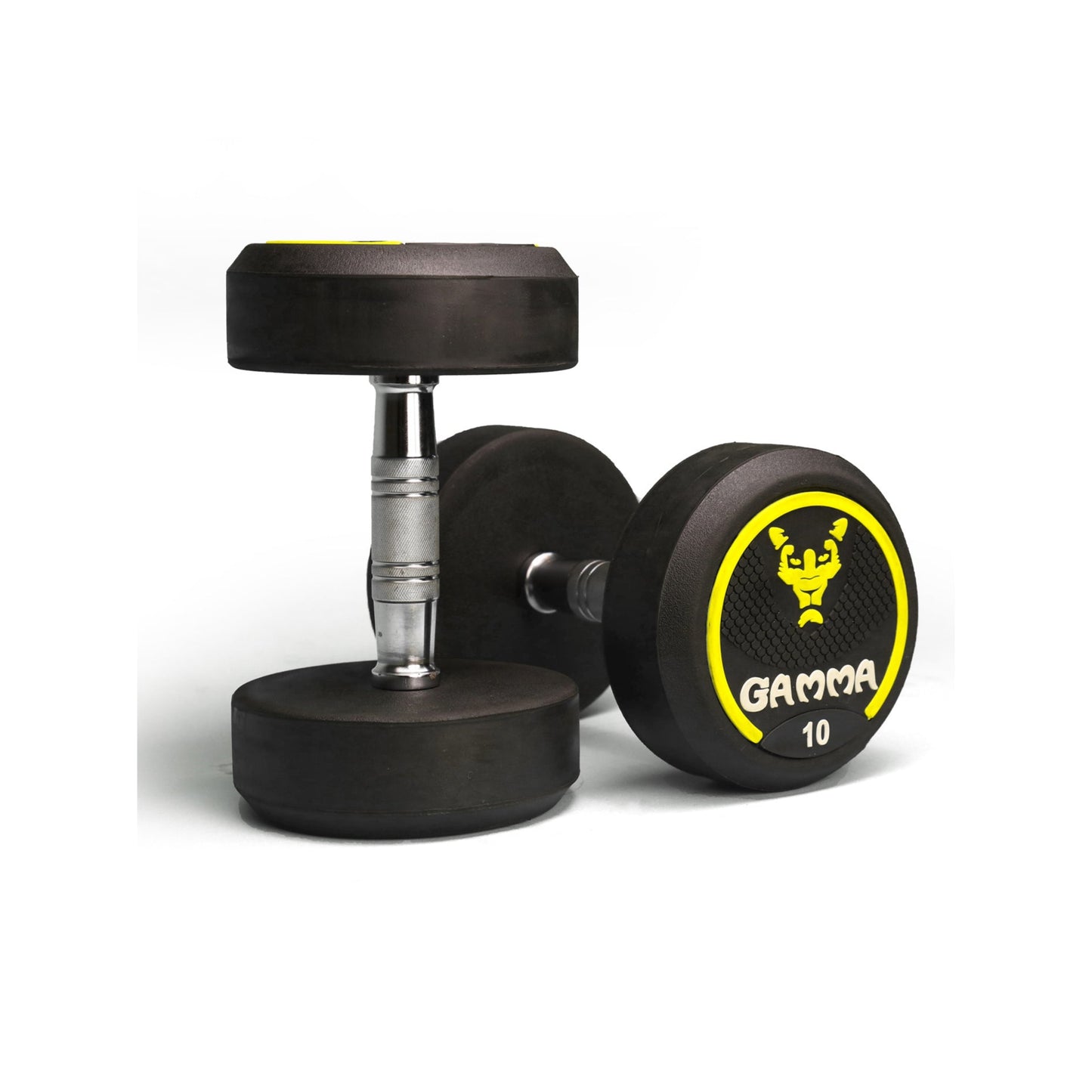 Gamma Premium Bouncer Dumbbell (Finest Rubber Coated Dumbbell)