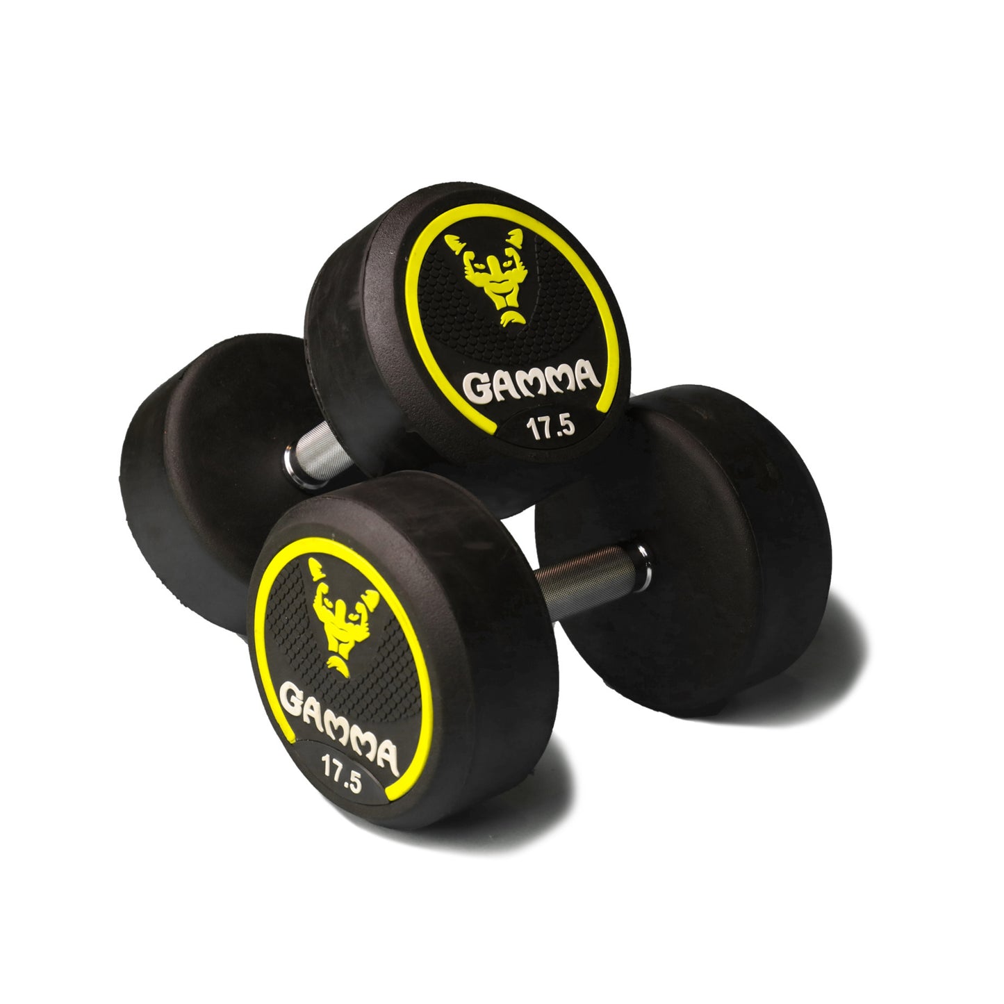 Gamma Premium Bouncer Dumbbell (Finest Rubber Coated Dumbbell)
