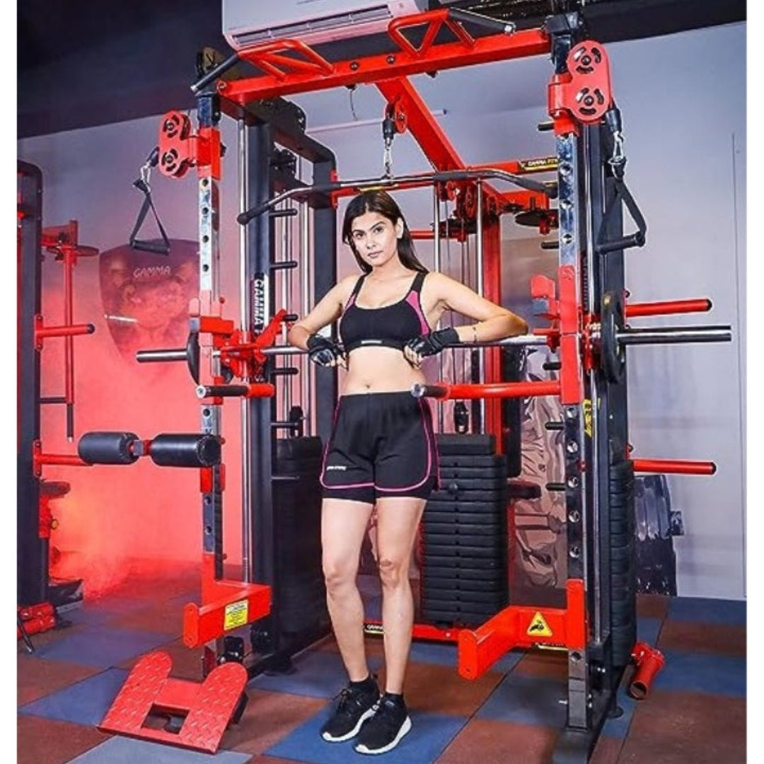 Gamma Fitness Functional Trainer With Smith Machine & Pec Fly Rear Delt For Commercial Gym or Home Gym FTS-306 (Best Seller)