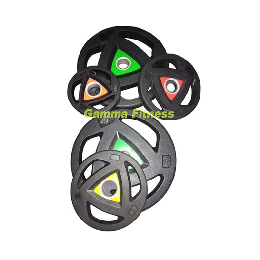 Gamma Fitness Home Gym Set 7 Feet Olympic Gym Rod with 50 Kg Olympic Rubber Coated Handle Plates HG-27 Package