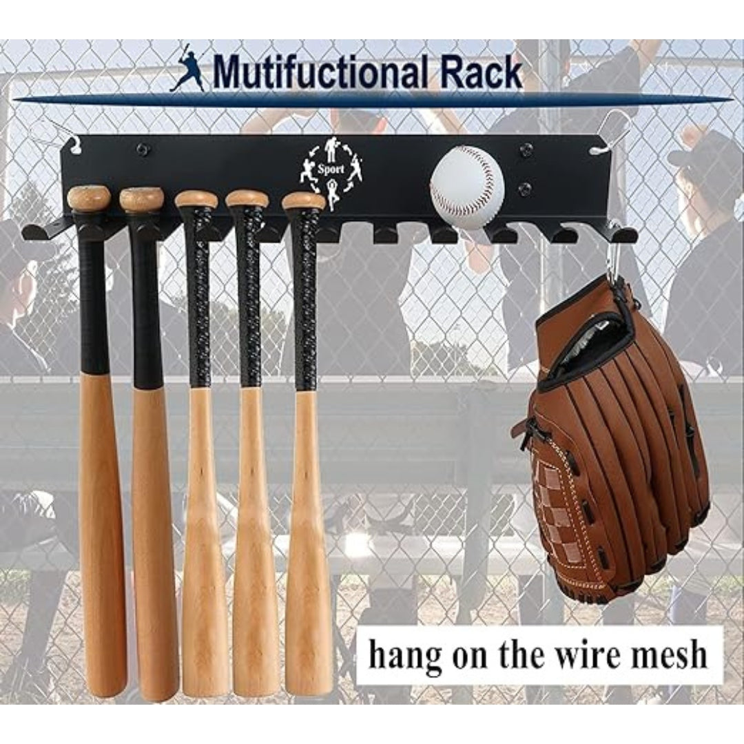 Gamma Fitness Gym Storage Rack, Home Gym Organizer Resistance Band Storage Rack Gym Wall Rack Hanger for Gym Accessories Olympic Barbells, Workout Bands, Yoga Foam Roller or Tools (24" Inch)