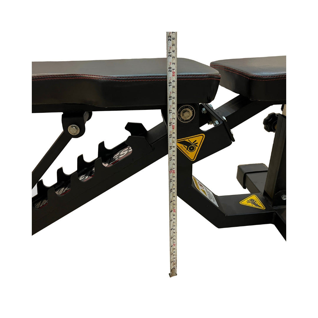 Adjustable Bench Commercial MB-500 With Shafting Mechanism & 8mm Thick Metal Base