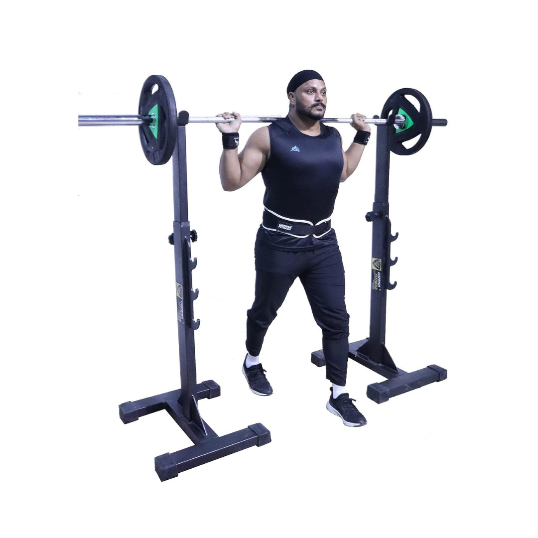 Commercial in Squat Stand SS-95 with Super Heavy Base and Adjustable up to Feet for Heavy Workout