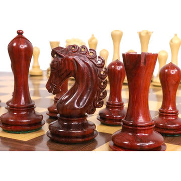 4.6" Avant Garde Luxury Staunton Chess Set - Chess Pieces Only-Ebony Wood- Triple Weight