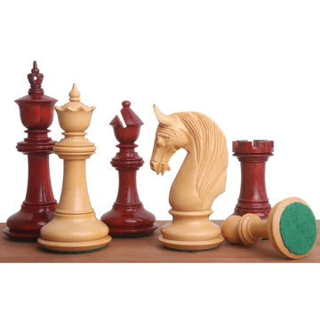 4.6" Bath Luxury Staunton Chess Set - Chess Pieces Only - Ebony Wood - Triple Weight