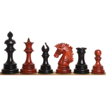 Alexandria Luxury Staunton Chess Set - Chess Pieces Only - Triple Weighted - Bud Rose Wood