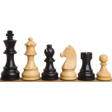 3.9" Tournament Wooden Chess Set - Chess Pieces Only - Golden Rose wood - Extra Queens