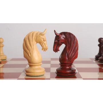 4.6" Bath Luxury Staunton Chess Set - Chess Pieces Only - Ebony Wood - Triple Weight