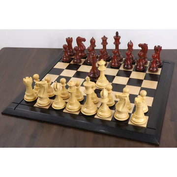 6.3" Jumbo Pro Staunton Luxury Chess Set - Chess Pieces Only - Golden Rosewood & Boxwood