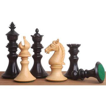 4.3" Aristocrat Series Luxury Staunton Chess Set- Chess Pieces Only - Ebony Wood & Boxwood