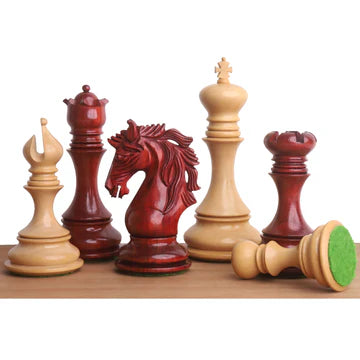 4.4" Goliath Series Luxury Staunton Chess Set - Chess Pieces Only - Bud Rosewood & Boxwood