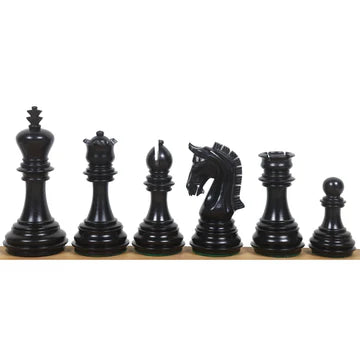 3.8" Imperial Staunton Luxury Chess Set - Chess Pieces Only - Weighted Rosewood