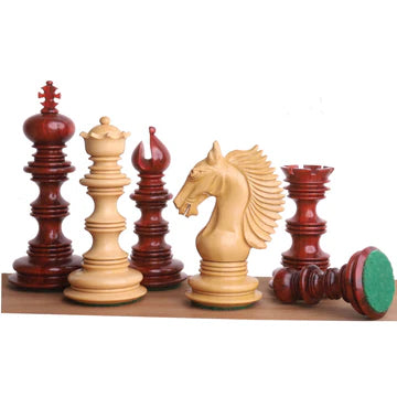 4.5" Gallant Knight Luxury Staunton Chess Set- Chess Pieces Only - Triple Weighted - Ebony Wood