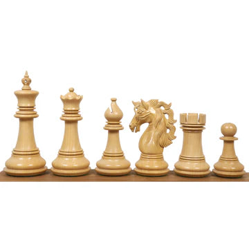 4.6" Spartacus Luxury Staunton Chess Set - Chess Pieces Only- Ebony Wood - Triple Weight