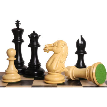 6.1" Mammoth Luxury Staunton Chess Set - Chess Pieces Only - Bud Rosewood -Triple Weight