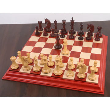 4.6" Bath Luxury Staunton Chess Set - Chess Pieces Only - Ebony Wood - Triple Weight