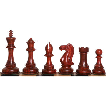 6.3" Jumbo Pro Staunton Luxury Chess Set - Chess Pieces Only - Golden Rosewood & Boxwood