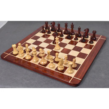 4.1" Traveller Staunton Luxury Chess Set - Chess Pieces Only-Triple Weighted Ebony Wood