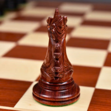 Alexandria Luxury Staunton Chess Set - Chess Pieces Only - Triple Weighted - Bud Rose Wood