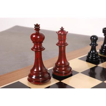 4.6" Prestige Luxury Staunton Chess Set - Chess Pieces Only - Bud Rosewood - Triple Weighted