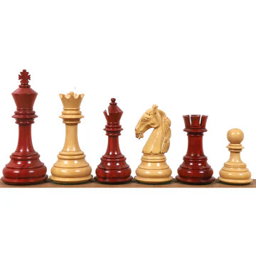 4.6″ Rare Columbian Triple Weighted Luxury Chess Set - Chess Pieces Only -Ebony Wood