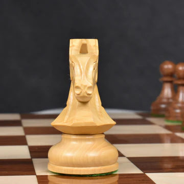 Slightly Imperfect - 1970s' Dubrovnik Chess Set - Chess Pieces Only- Triple Weighted Golden Rosewood - 3.8"