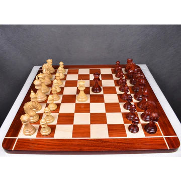 4.4" Dragon Luxury Staunton Chess Set - Chess Pieces Only - Triple Weighted - Ebony Wood